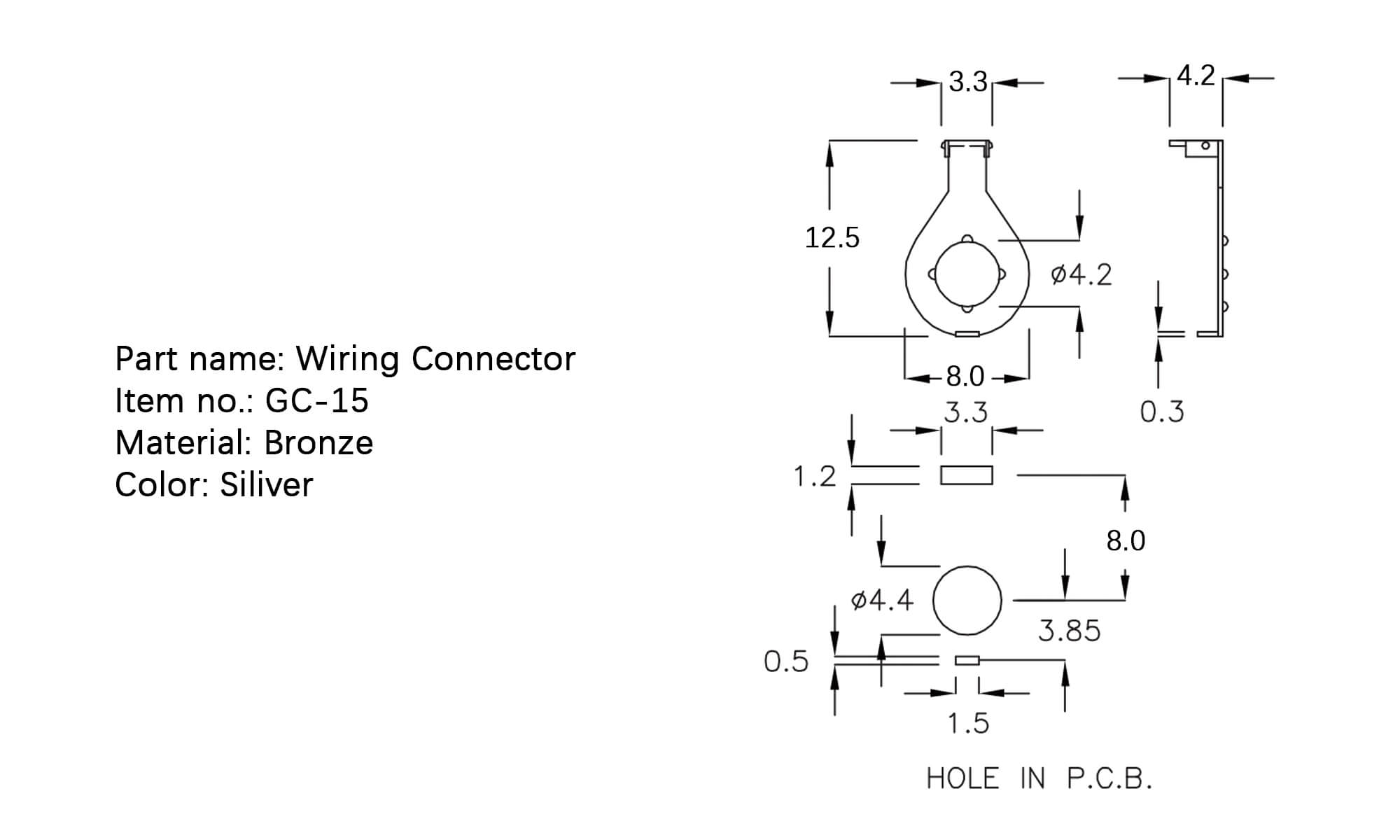 Wiring Connector GC-15